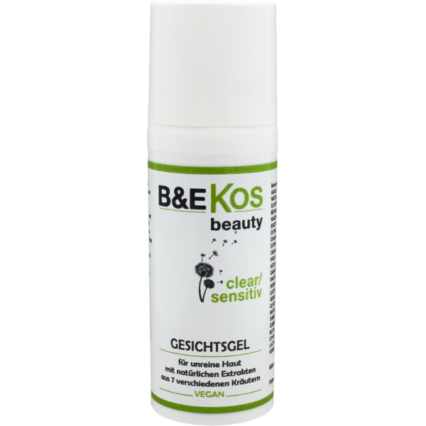 B&E KOS beauty clear/sensitiv Gesichtsgel für unreine und zu Unreinheiten neigende Haut