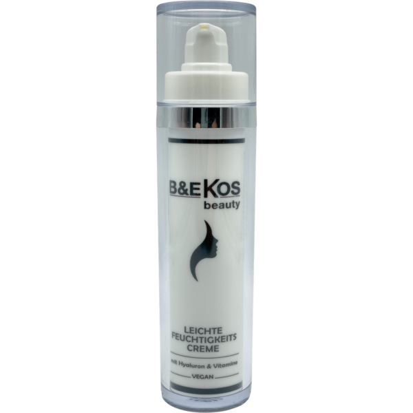B&E KOS beauty Leichte Feuchtigkeitscreme mit Hyaluron & Vitaminen