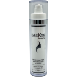 B&E KOS beauty Reichhaltige Anti Falten Creme mit Q10, Hyaluron & wertvollen Ölen
