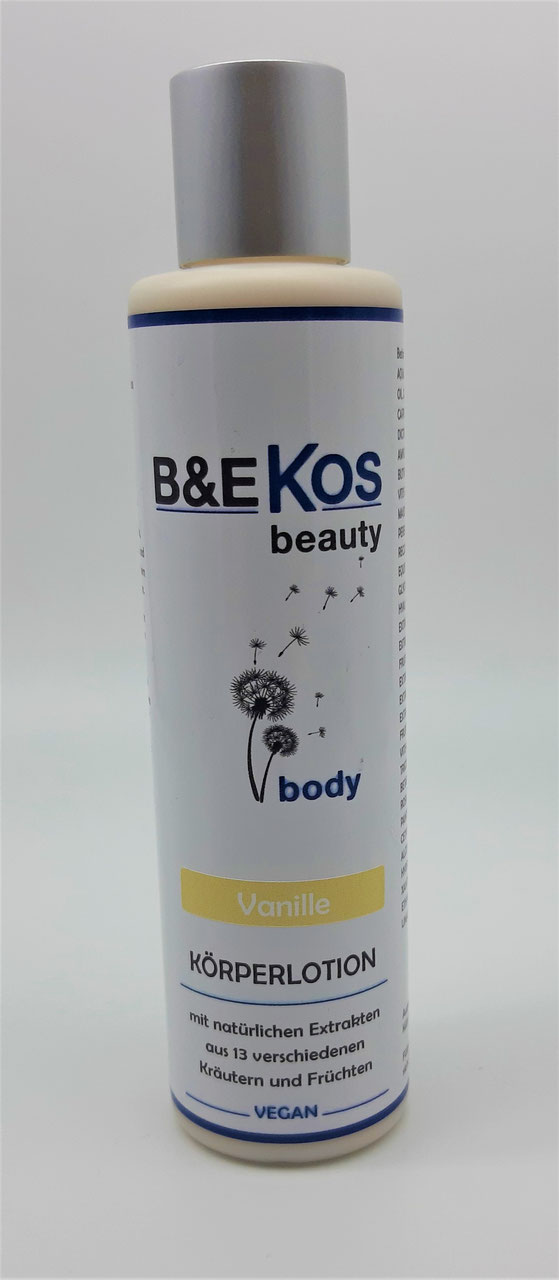 B&E KOS beauty body Bodylotion 200ml VANILLE