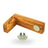 OLIVENHOLZ SEIFENHALTER MIT MAGNET